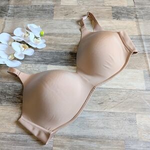 Soma Beige Vanishing 360 Wireless Lightly Lined Wirefree Bra 42DDD EUC